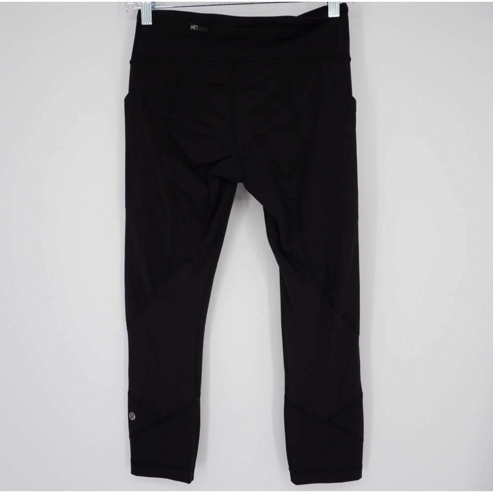 Lululemon Black All The Right Places Crop Leggings Pockets Inseam 22.5 Size 4‎